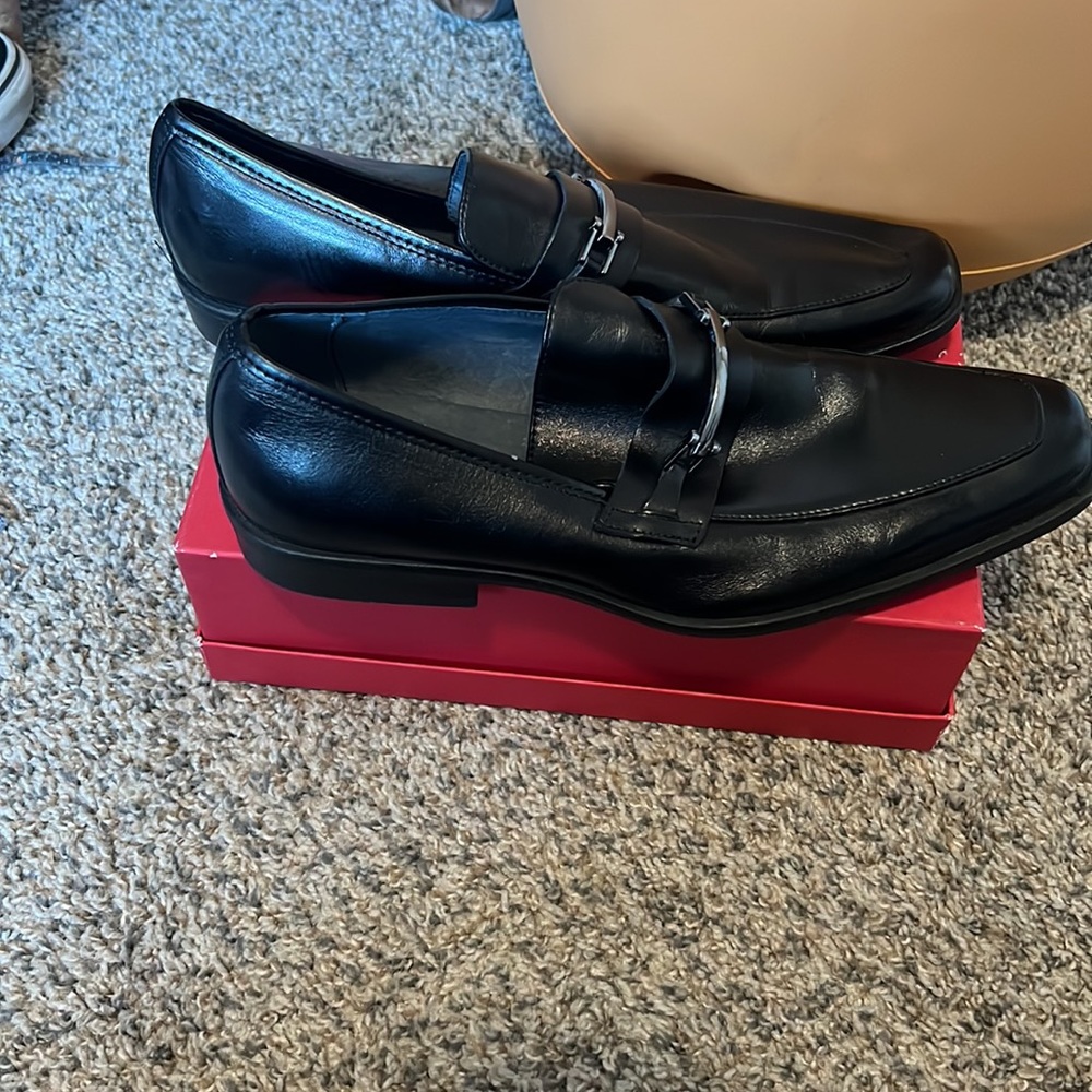 Closet CLEAROUT Loafer STEVE MADDEN dress loafers w silver accent - LIKE NEW 9.5 - Picture 7 of 9